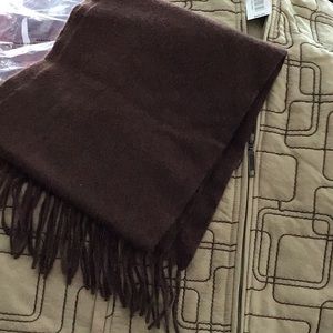 Chocolate cashmere scarf